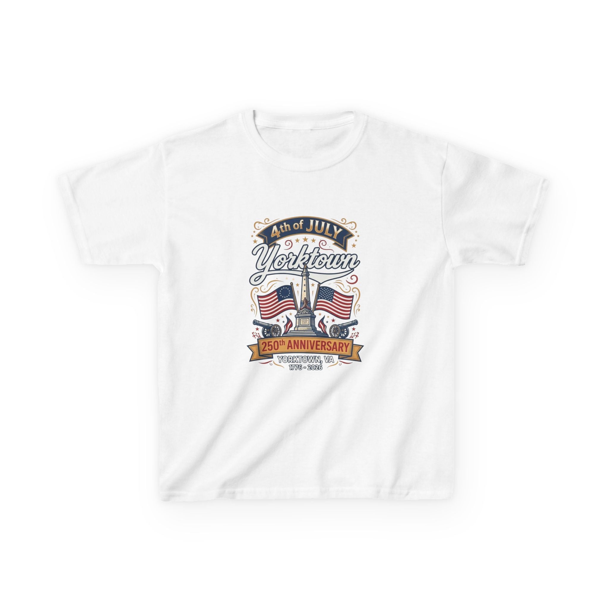 Limited Edition Yorktown 250th Anniversary 4th of July Kids T‑Shirt