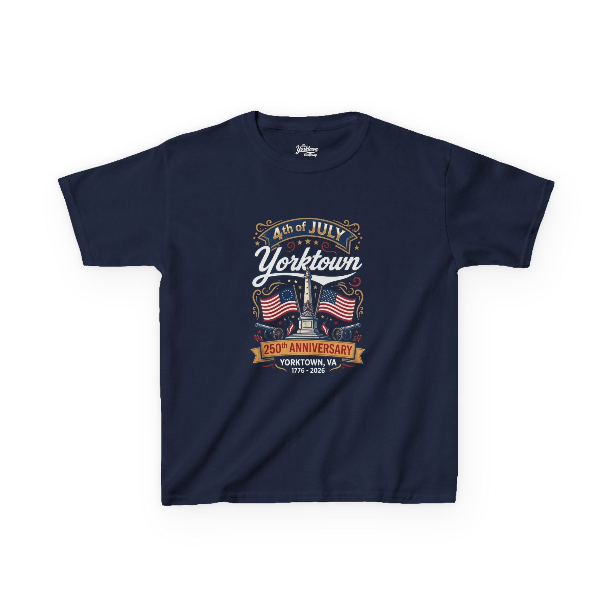 Limited Edition Yorktown 250th Anniversary 4th of July Kids T‑Shirt